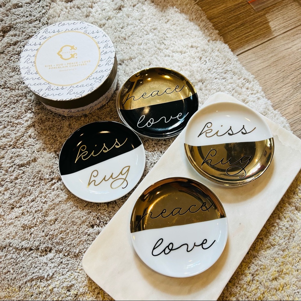 C Wonder Porcelain Coasters Set of 4